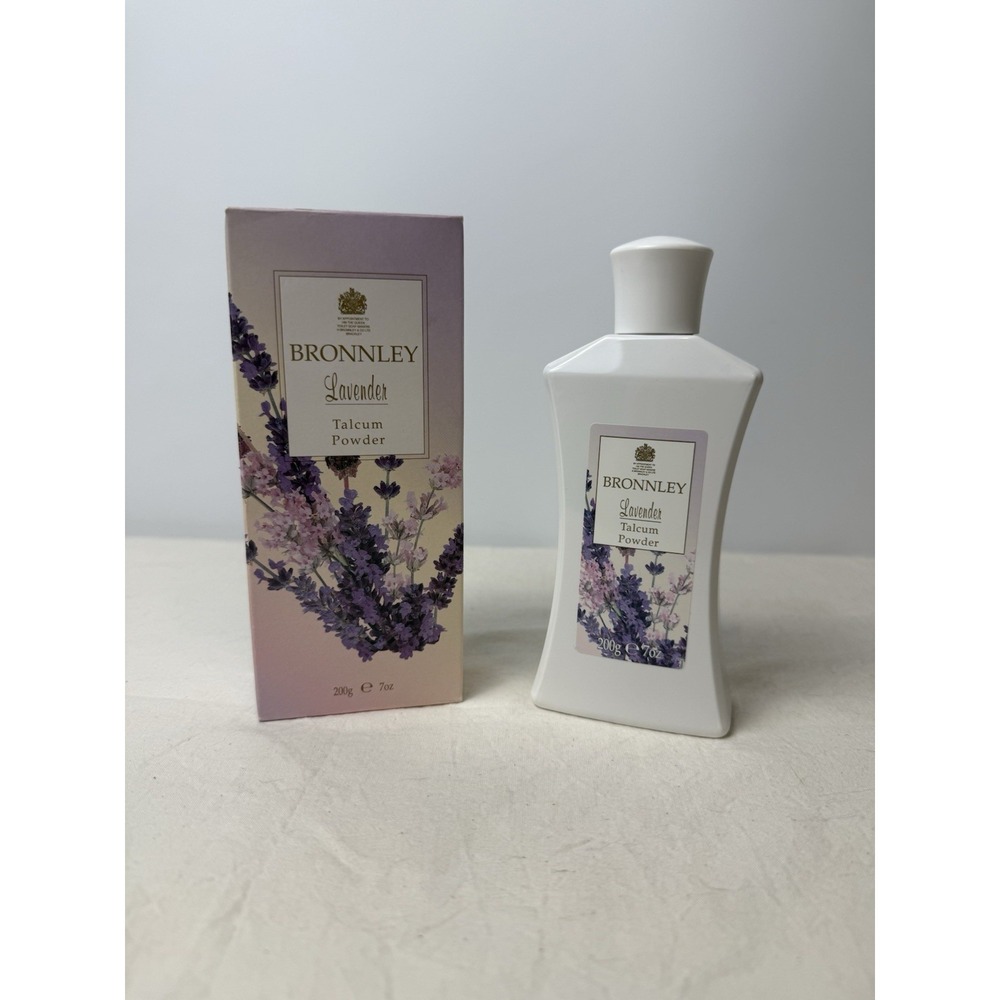 BRONNLEY LAVENDER TALCUM POWDER 200g NEW & BOXED - DISCONTINUED & RARE TALC